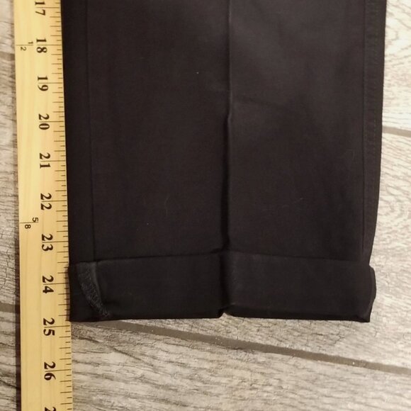 Dickies Women's Relaxed Baggy Fit Cropped Cargo Pants Belt Belted Black New - Picture 6 of 10